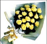 sari güllerden sade buket  Ankara çiçek , çiçekçi , çiçekçilik 