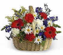  Ankara çiçek servisi , çiçekçi adresleri  Karisik mevsim çiçek sepeti 