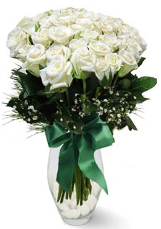 19 adet essiz kalitede beyaz gül  Ankara çiçekçiler 