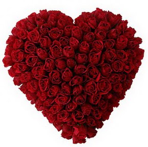  Ankara çiçekçi mağazası  muhteşem kırmızı güllerden kalp çiçeği