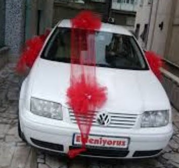 Ankara ucuz çiçek gönder  çiçeksiz gelin arabası süslemesi