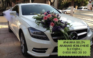 Ankara gelin araba süsü süslemesi  Ankara çiçek mağazası , çiçekçi adresleri 