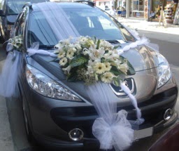 Araba süsü süslemesi  Ankara çiçekçi telefonları 
