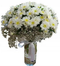 Vazoda beyaz papatyalar  Ankara yurtiçi ve yurtdışı çiçek siparişi 