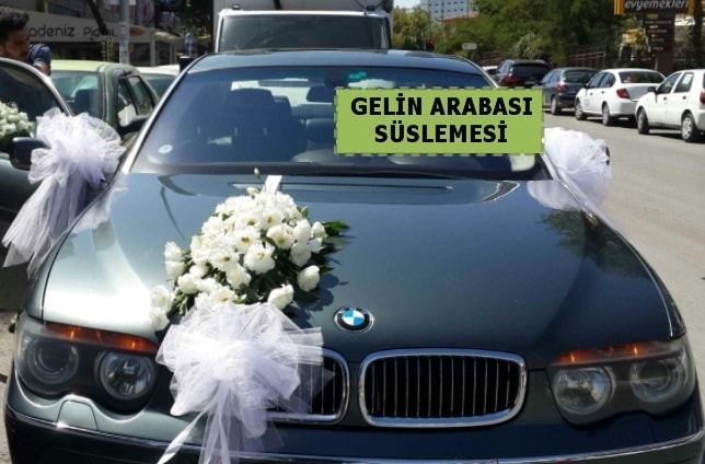 Gelin Arabası süslemesi Düğün arabası  Ankara çiçek yolla 