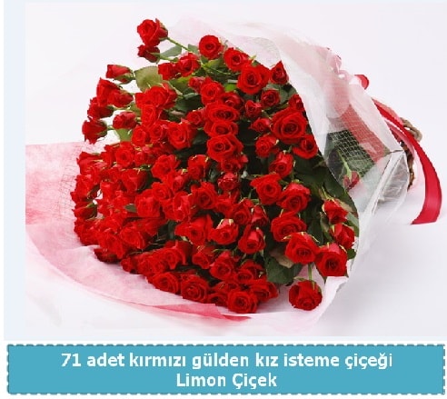 41 adet kırmızı gül kız isteme buketi  Ankara çiçekçi telefonları 