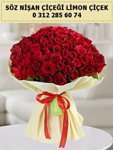 51 adet kırmızı gül söz nişan buketi çiçeği  Ankara çiçek siparişi sitesi 