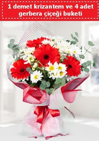 Krizantem ve Gerbera Buketi  Ankara çiçek siparişi sitesi 