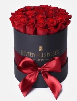 Siyah kutuda 25 adet kırmızı gül tanzimi  Ankara hediye çiçek yolla 